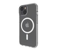 Belkin funda para iPhone 14, transparente con imanes integrados y borde realzado para proteger la cámara, compatible con la carga inalámbrica MagSafe.