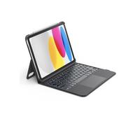 Belkin Funda para Teclado Diario con Base, Teclado Bluetooth retroiluminado, Controles multigestos, compatibilidad de Almacenamiento magnético de Apple Pencil y Teclas Multimedia para iPad de 10ª