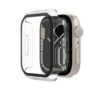 Belkin funda ScreenForce para Apple Watch de 40 mm, 41 mm, Serie 8, SE, 7, 6, 5 y 4 con borde realzado y protector de pantalla TemperedGlass integrado, antiarañazos e instalación fácil - Transparente