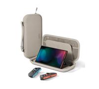 Belkin Gaming Funda para Nintendo Switch 2, Estuche Rígido Ligero con Interior Suave, Compartimento para AirTag, Ranuras para 12 Juegos - Arena