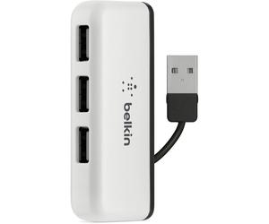 Belkin - Hub de Viaje 4 Puertos USB 2.0 Blanco