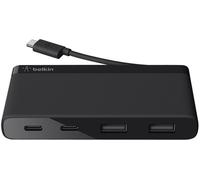 BELKIN Hub Mini USB-C de 4 Puertos, 2x USB-A y 2x USB-C