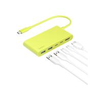 Belkin Hub USB C de 100 W, concentrador de 5 Puertos con Pantalla HDMI 4K a | Entrega de energía de 100 W, transferencia de datos rápida, adaptador multipuerto USB C, iPad Pro, Chromebook, iPhone 18 Pro