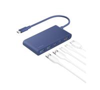 Belkin Hub USB C de 100 W, concentrador de 5 Puertos con Pantalla HDMI 4K a | Entrega de energía de 100 W, transferencia de datos rápida, adaptador multipuerto USB C, iPad Pro, Chromebook, iPhone 18 Pro