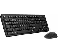 Belkin - Juego de Teclado y ratón inalámbrico con dongle USB-A, AZERTY, ergonómico, para el hogar o la Oficina, Compatible con Ordenadores portátiles o computadoras de Escritorio con Windows, Pilas