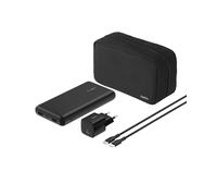 Belkin Kit de Accesorios de Carga portátil 4 en 1, Batería Externa de 20 000 mAh, Cargador USB-C de 25 W, Cable USB-C de 60 W y Estuche de Transporte, Carga rápida, Diseño Compacto para Viajar