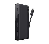 Belkin, Mini Hub USB-C 4 Puertos con Cable USB-C Integrado Compacto y Versátil