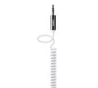 Belkin Mixit - Cable de conector Jack (cable en espiral, 1.8 metros) blanco