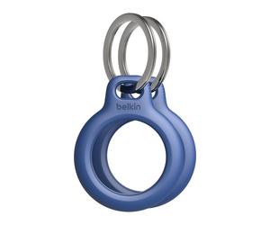 Belkin MSC002BTBL - Funda Llavero Respetuosa con el Medio Ambiente para Apple AirTag, Resistente a Rayones - Pack de 2 Unidades - Azul