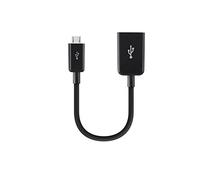 Belkin On The Go - Adaptador MicroUSB/USB A, Negro
