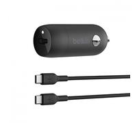 Belkin, Pack Cargador de Coche USB-C 30W con Cable USB-C Ultra Rápido de 1m