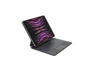 Belkin Pro Funda para iPad con Teclado retroiluminado y Soporte magnético, Control Multi-Touch, Almacenamiento magnético Apple Pencil, QWERTY, Teclas Multimedia para iPad M4 Pro 13"