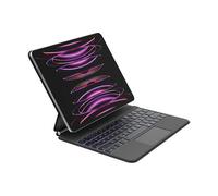 Belkin Teclado Bluetooth Pro con Funda y Soporte magnético, Teclado para iPad, Control Multi-gestor, Soporte magnético para lápiz de Apple, QWERTZ, Teclas Multimedia para iPad Air M2 de 13 Pulgadas y