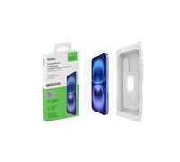 Belkin Protector de pantalla tratado ScreenForce InvisiGlass para iPhone 16 Plus, iPhone 15 Plus y 14 Pro Max - Protección de impacto resistente a los arañazos con bandeja de alineación fácil para una