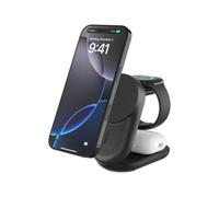 Belkin Qi2 Fitness tracker, Cuffie, Smartphone, Orologio intelligente Nero USB Carica wireless Ricarica rapida Interno (ULTRACHARGE 25 WATT QI2 MAGNETI - 3-IN-1 LADESTATION KLAPPBAR SCHW)