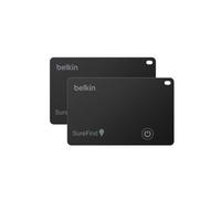 Belkin Rastreador SureFind Card, Pack 2, Buscar Apple, Localizador Google | Buscador de Carteras Doble Sistema, Smart Tracker para Tarjetas, Bluetooth 5.3, 1,8 mm, IP68, Alerta 81dB, 3 Años de Batería