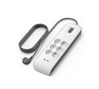 Extensión Séxtuple con 2 Puertos USB-A (2 mts) - BELKIN