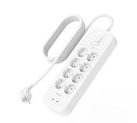 Regleta Belkin Connect 8 Tomas 2 USB-C con Protección y Montaje en Pared