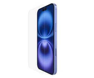 Belkin ScreenForce InvisiGlass protector de pantalla para iPhone 16 Plus, protección contra arañazos, instalación sin burbujas, fabricado con vidrio reciclado para iPhone 16/15 Plus, 14 Pro Max