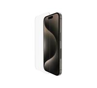 Belkin ScreenForce InvisiGlass protector de pantalla para iPhone 16, protección contra arañazos, instalación sin burbujas, fabricado con vidrio reciclado, protector para iPhone 16, 15, 14 Pro