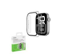 Belkin ScreenForce TemperedCurve Protector Apple Watch Series 10 (46mm), funda apple watch 2 en 1, protector de pantalla de 360˚ y borde envolvente, película de vidrio templado - Transparente