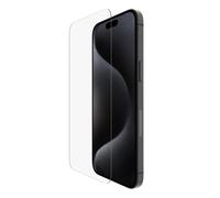 Belkin ScreenForce TemperedGlass protector de pantalla para iPhone 16 Pro Max, claridad y nitidez cristalinas, antiarañazos, ultrafino, aplicación sin burbujas, cristal templado iPhone 16 Pro Max