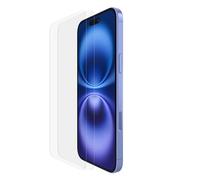 Belkin ScreenForce TemperedGlass protector de pantalla para iPhone 15 Plus, cristal templado, antiarañazos, marco de alineación fácil para aplicación sin burbujas, paquete de 2, Exclusivo Amazon