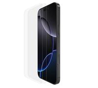 Belkin ScreenForce TemperedGlass Protector de Pantalla para iPhone 16 Pro Max, marco de alineación fácil para aplicación sin burbujas, cristal templado para iPhone 16 Pro Max, paquete de 2