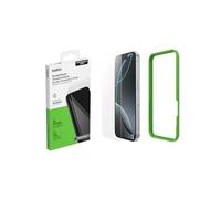 Belkin ScreenForce TemperedGlass Protector de Pantalla para iPhone 16 Pro, antiarañazos, marco de alineación fácil para aplicación sin burbujas, cristal templado para iPhone 16 Pro, paquete de 2