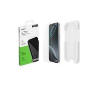 Belkin ScreenForce UltraGlass 2 Protector Pantalla iPhone 17 Pro, Película Protectora Frente a Impactos y Arañazos con Bandeja de Alineación Fácil para Instalación Sin Burbujas, Cristal Reciclado