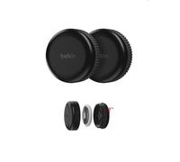 Belkin Secure Holder Funda Impermeable con Adhesivo para AirTag, Cubierta Envolvente, Resistente y antiarañazos, Carcasa antipérdidas, Accesorio Protector, localizador de Objetos, Negro (2 Unidades)