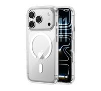 Belkin SheerForce Clear Funda iPhone 17 Pro Compatible con MagSafe, Diseño Ultrafino y Revestimiento Antiarañazos, Acoplamiento Magnético, Carcasa Resistente a los Golpes para iPhone, Transparente