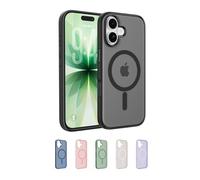 Belkin SheerForce Grip Funda iPhone 17 Compatible con MagSafe, Diseño Ultrafino, Bandas Laterales Antideslizamiento, Carcasa Magnética, Transparente y Resistente a los Golpes para iPhone - Negro