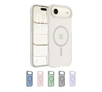 Belkin SheerForce Grip Funda iPhone Air Compatible con MagSafe, Diseño Ultrafino, Bandas Laterales Antideslizamiento, Carcasa Magnética, Transparente y Resistente a los Golpes para iPhone - Arena