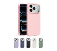 Belkin SheerForce Protect Funda iPhone 17 Pro Compatible con MagSafe, Ultrafina con Revestimiento Antiarañazos, Acoplamiento Magnético, Carcasa iPhone Transparente y Resistente a los Golpes- Rosa