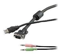 Belkin SOHO Series OmniView KVM cable, USB w 1,8 m/Audio