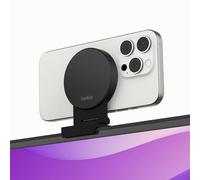 Belkin Soporte para iPhone con MagSafe para Apple TV 4K - MacBook, Soporte de continuidad de iPhone con tvOS - Convierte el iPhone a cámara Web, Compatible con MacBook Pro, Air, iPhone 15, iPhone 14,