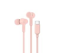 Belkin SoundForm Auriculares con Cable y Conector USB-C, Cascos internos con micrófono, Auriculares intraurales para iPhone 16/15, iPad Mini, Galaxy S24, Android y más con USB-C, Rosa