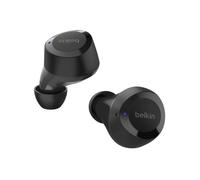 Belkin auriculares True Wireless SoundForm Bolt, inalámbricos con 28 horas de autonomía y modo mono, resistencia IPX4 frente al agua y el sudor, Bluetooth, micrófono, para iPhone, Galaxy y otros
