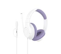 Belkin SoundForm Inspire - Auriculares supraaurales con Cable para niños, Aprendizaje en línea y Viajes con micrófono Boom Integrado, límite de Volumen Seguro de 85 dB, USB-C y 3.5 mm, Compatible con
