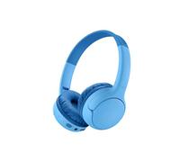 Belkin SoundForm Mini 2 Auriculares Inalámbricos Bluetooth para Niños, Cascos Inalámbricos de Diadema, 55 h de Reproducción, Límite de Volumen a 85 dB, Micrófono, iPhone, iPad, Tableta, Galaxy, Azul