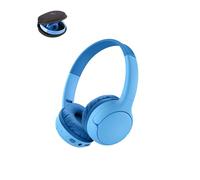 Belkin SoundForm Mini 2 Auriculares Inalámbricos Bluetooth para Niños, Cascos Inalámbricos de Diadema con Funda, 55 h de Autonomía, Límite de Volumen a 85 dB, Micrófono, iPhone, iPad, Galaxy, Azul