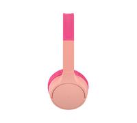 Belkin SoundForm Mini Auriculares inalámbricos para niños con micrófono, on Ear, 30 Horas de autonomía y Adhesivos, Cascos supraaurales para enseñanza en línea y Viajar, iPhone, iPad o Galaxy, Rosa