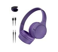 Belkin SoundForm Mini - Auriculares inalámbricos Bluetooth para niños con batería de 30 Horas de duración, límite de Volumen Seguro de 85 dB, micrófono Integrado, Auriculares supraaurales para niños,