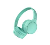 Belkin SoundForm Mini auriculares inalámbricos para niños con micrófono, on ear, 30 horas de autonomía y adhesivos, cascos supraaurales para enseñanza en línea, viajar, iPhone/iPad/Galaxy, Verde Menta
