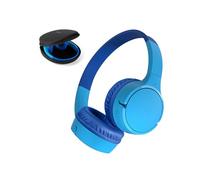 Belkin SoundForm Mini Auriculares inalámbricos para niños con micrófono,on Ear, 30 Horas de autonomía y Adhesivos, Cascos supraaurales para enseñanza en línea y Viajar, iPhone, iPad o Galaxy, Azul