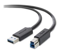 Belkin SuperSpeed - Cable USB (3 Metros, USB 3.0), Negro