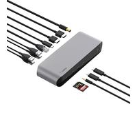 Belkin Thunderbolt 3 Dock Pro con cable Thunderbolt 3 - Hub USB-C - Estación de acoplamiento USB-C para MacOS y Windows, Dual 4K @60Hz, velocidad de transferencia de 40 Gbps, carga ascendente de 85 W,
