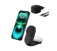 Belkin UltraCharge 25W Qi2 magn. 2-in-1 Lad.klappb.sw. WIZ039kqBK