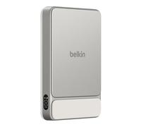 Belkin UltraCharge Batería Externa 10000mAh, Cargador Magnético Portátil Fino, Power Bank, Cable USB-C Incluido, Carga Rápida Qi2 25W iPhone, AirPods, Galaxy, Pixel, iPad, MacBook Air - Beis